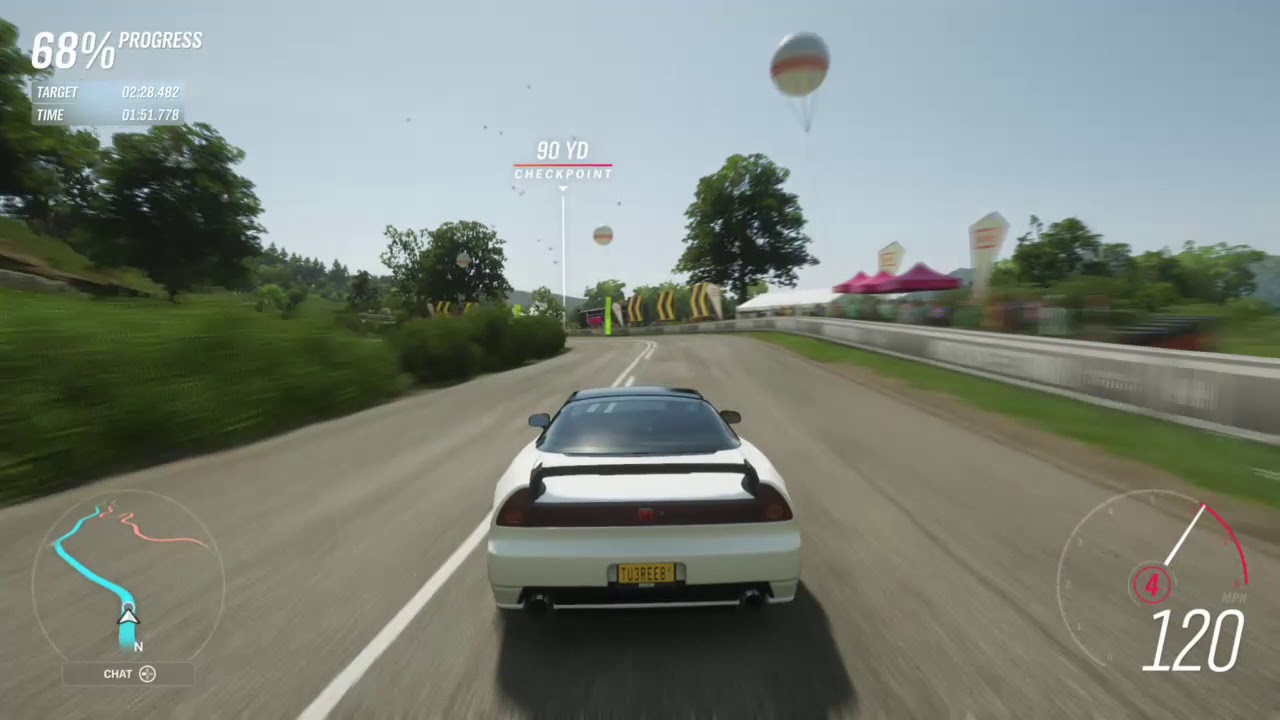 Derwent Lakeside Sprint Time Attack – 2005 Honda NSX-R – A Class – Forza Horizon 4