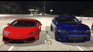 Dodge Charger Hellcat 850 WHP VS Stock Lamborghini Huracan LP610-4