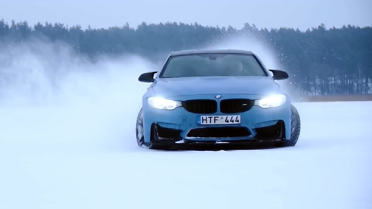 Drifting on ice with BMW M4 F82