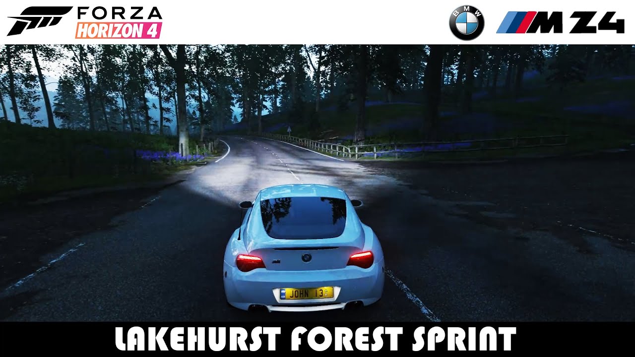 Forza Horizon 4 2008 BMW Z4 M Coupe – Lakehurst Forest Sprint Race | Gameplay
