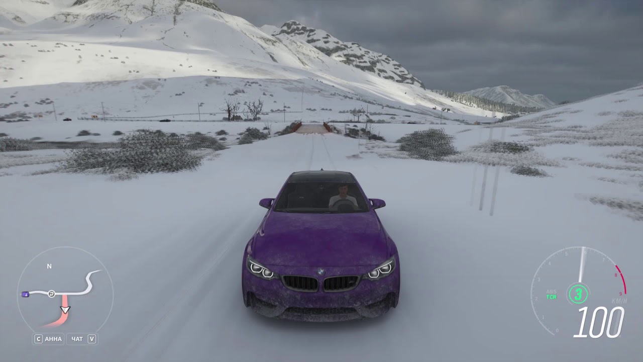Forza Horizon 4 | BMW M4 Test-Drive Winter Snowly Roads