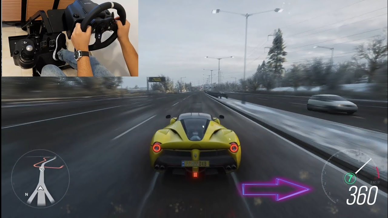 Forza Horizon 4 Ferrari Laferrari 963HP (Steering Wheel & Paddle Shifter) Top speed & Handling