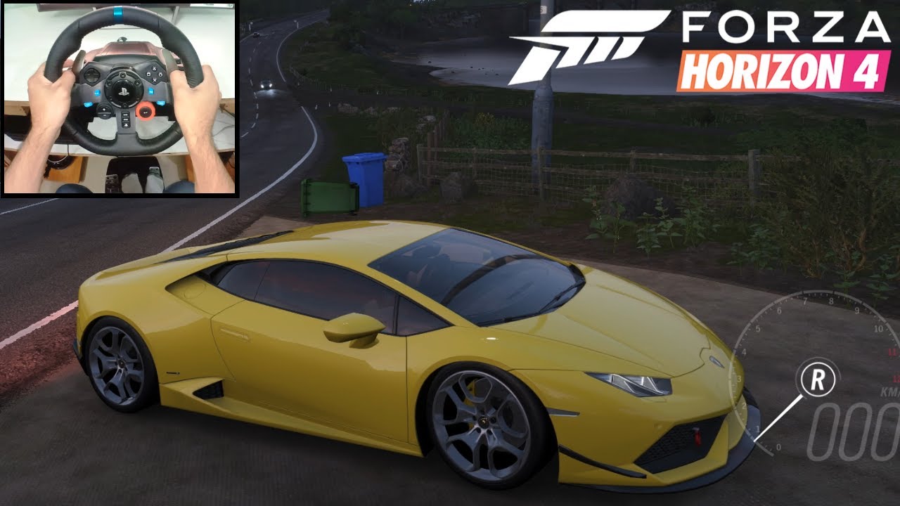 Forza Horizon 4 - LAMBORGHINI HURACAN LP | Logitech g29 gameplay (Steering Wheel + Paddle Shifter)