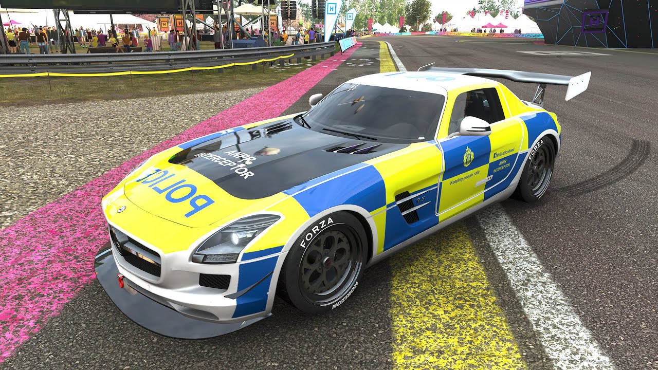 Forza Horizon 4 – Mercedes-Benz Sls amg police car | Goliath Race Game play