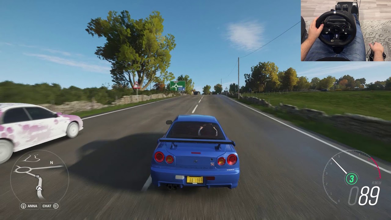 Forza Horizon 4 Nissan Skyline R34 GTR Logitech G920 Streeting Wheel + Shifter