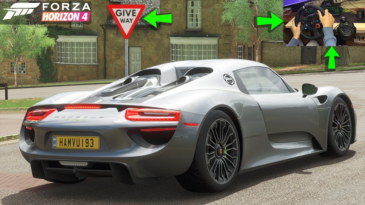 Forza Horizon 4 – Porsche 918 Spyder | Logitech g29 | Gameplay