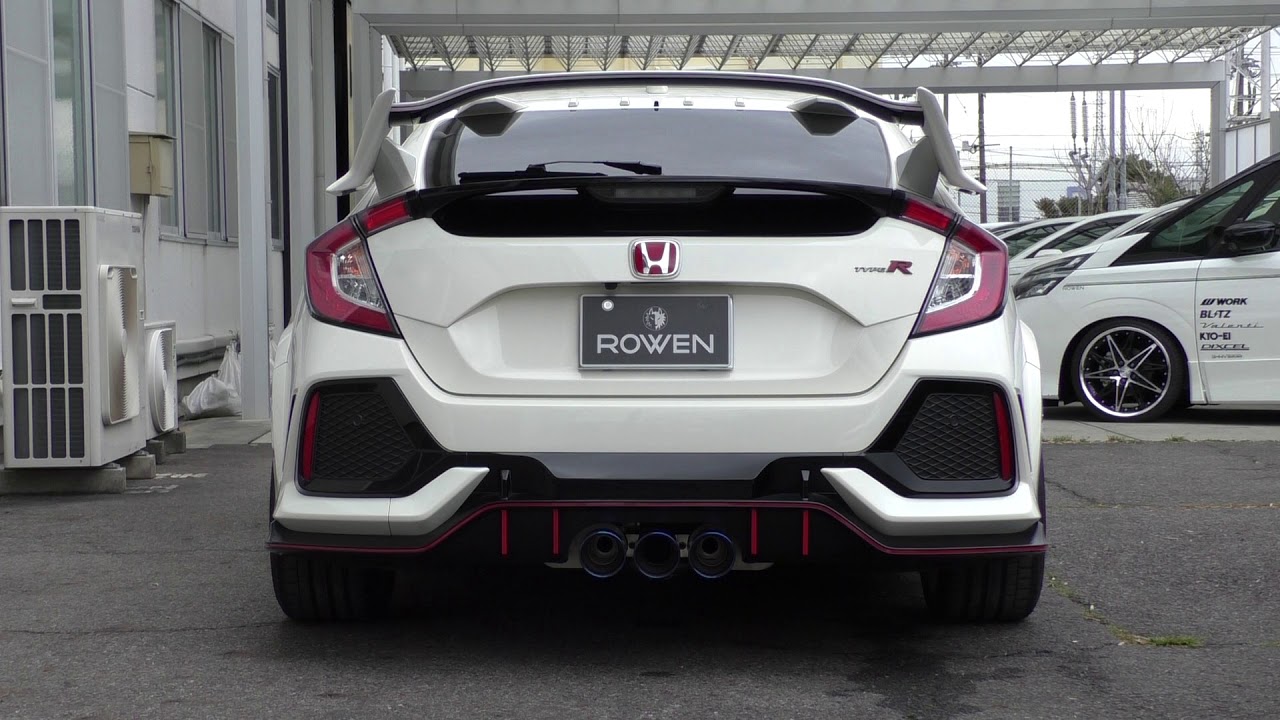 HONDA FK8 CIVIC Type-R Exhaust Sound by ROWEN EXHAUST