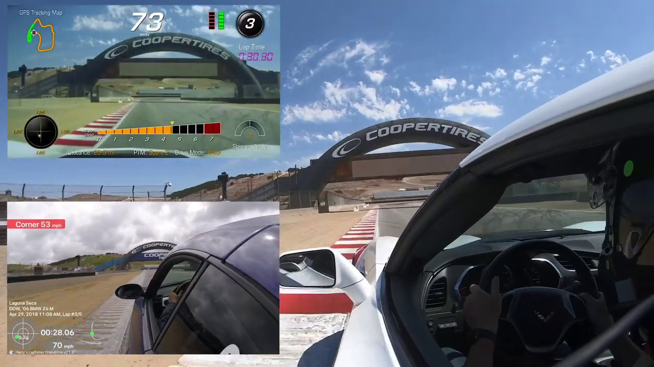 Laguna Seca Raceway, comparison, 2006 BMW Z4 M Coupe vs 2017 Corvette C7 Grand Sport (w/ Z07)
