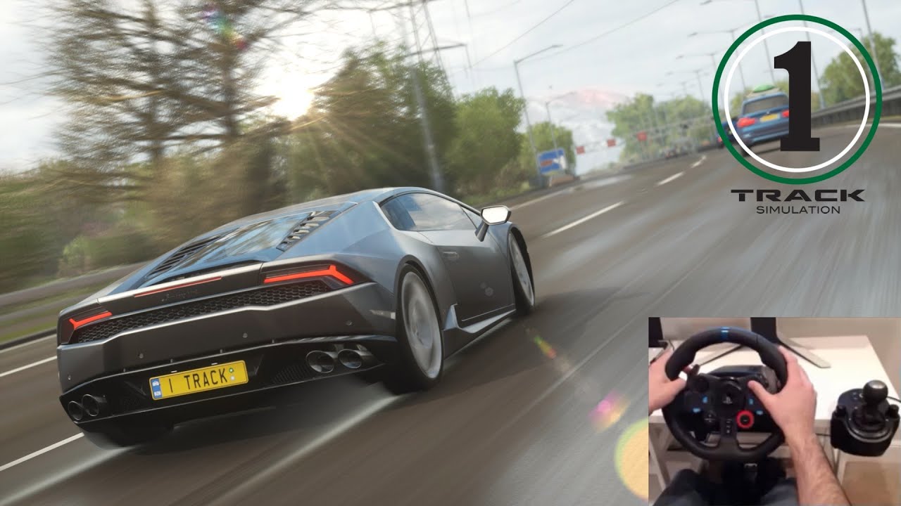 Lamborghini Huracan LP 610-4 | Forza Horizon 4 - Logitech G29 Steering Wheel Free Roam Gameplay
