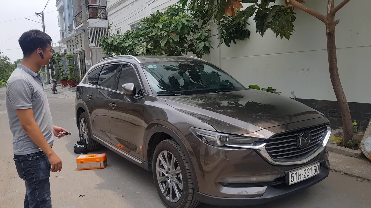 Lắp chống trộm gương xe Mazda CX8