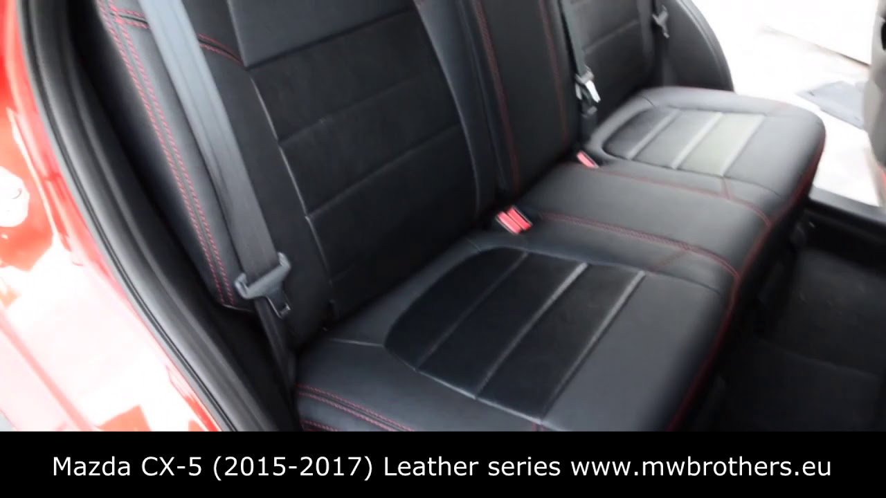 Mazda CX 5 restyling (2015,2016,2017) seat covers MW Brothers Leather series interior