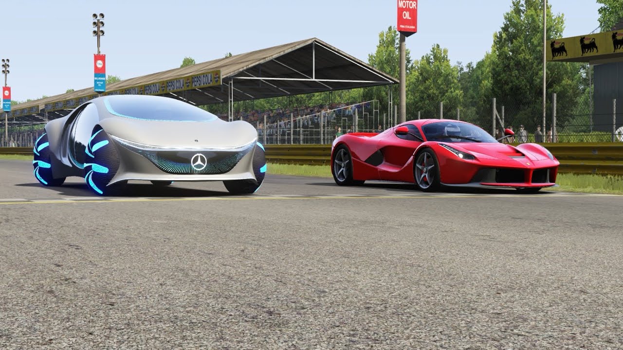 Mercedes-Benz Vision AVTR vs Ferrari LaFerrari at Monza Full Course