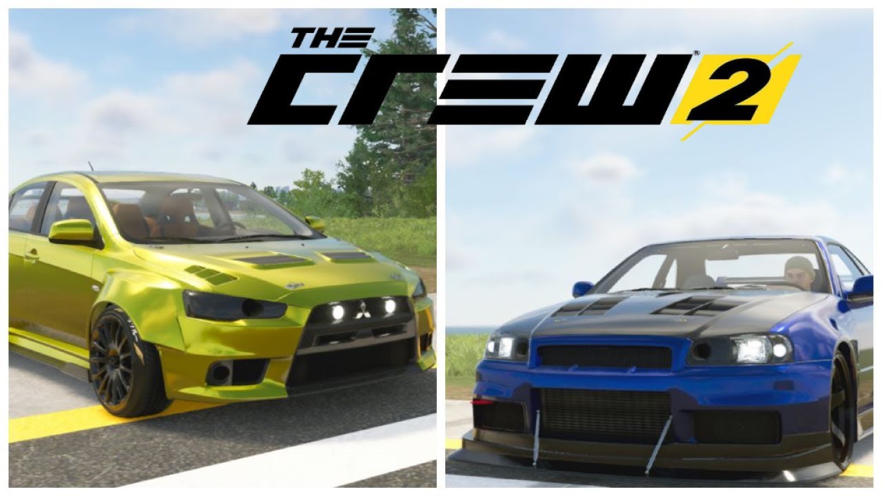 Mitsubishi Lancer Evo X VS Nissan Skyline R34 GTR – The Crew 2 | Gameplay