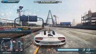 NEED FOR SPEED MOST WANTED 2012 PORSCHE 918 SPYDER CONCEPT TOP SPEED 350KMPH
