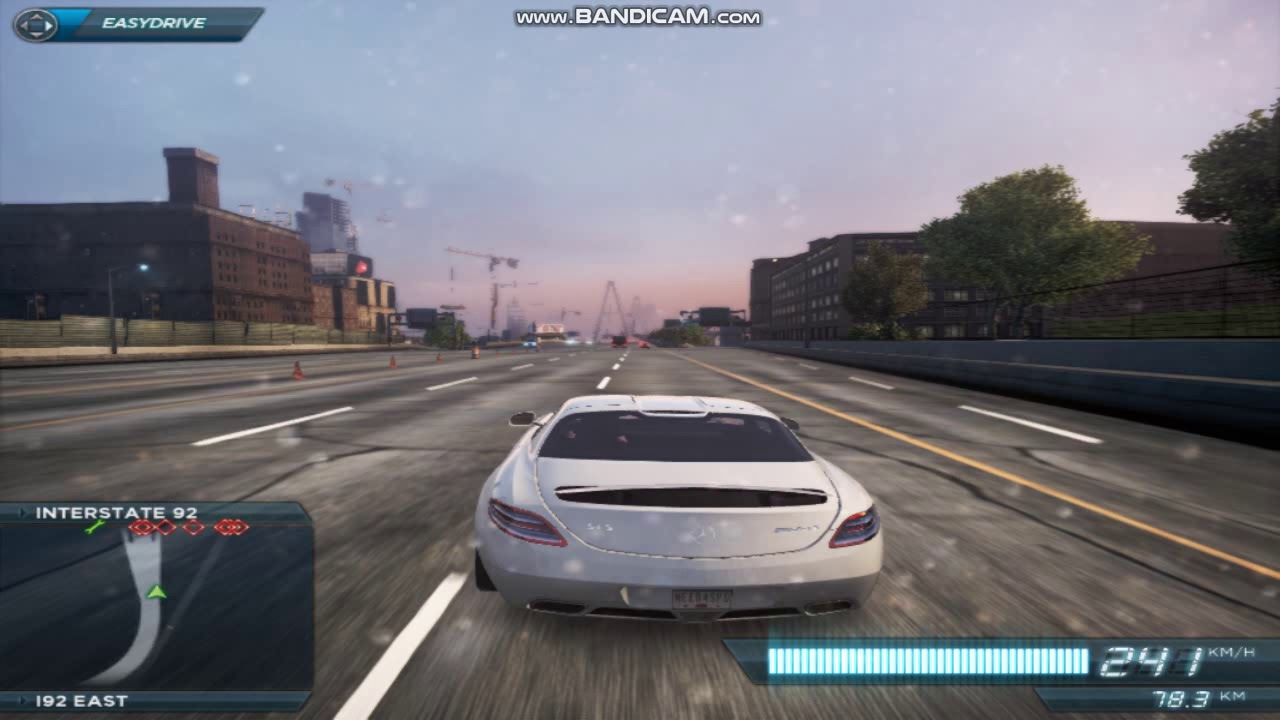 NEED FOR SPEED MOST WANTED 2012 | SLS AMG MERCEDES BENZ | TOP SPEED | 348 KMPH