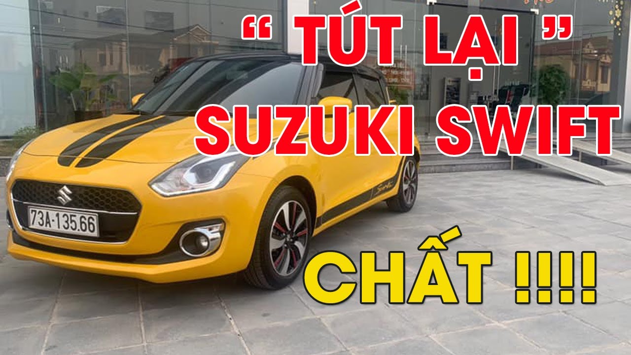 NGẮM QUẢ XE Suzuki Swift ĐỘC NHẤT MIỀN TRUNG. Em mới sơn lại màu, dán tem xe nhìn rất thích