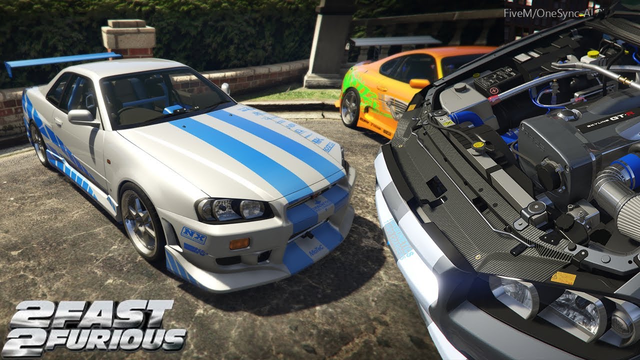 NISSAN SKYLINE GT-R R34 (FAST&FURIOUS 2)| GTA V ROLEPLAY