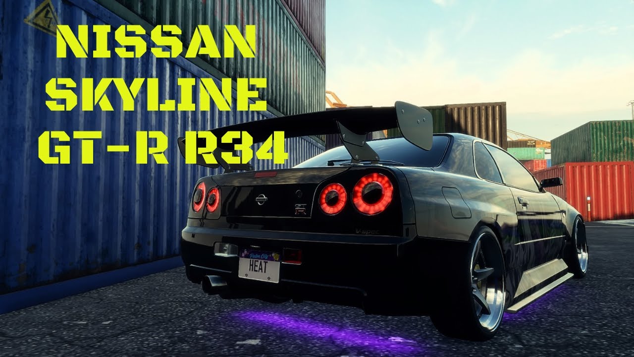 Need For Speed Heat – Nissan Skyline GT-R R34 build, engine and performance.