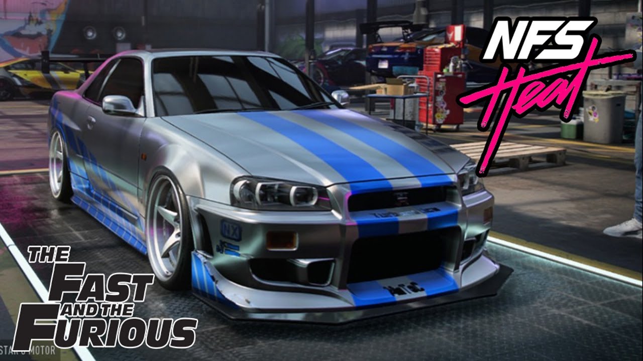 Need For Speed: Heat Nissan Skyline GT-R (R34) do Filme +Velozes e +Furiosos (Carro do Brian)