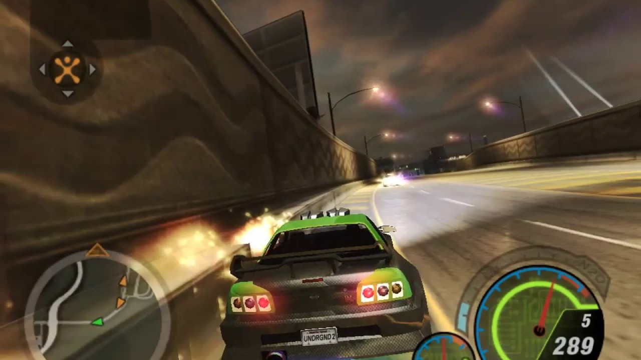 Need For Speed Underground 2 Nissan GTR R34 Speed test.