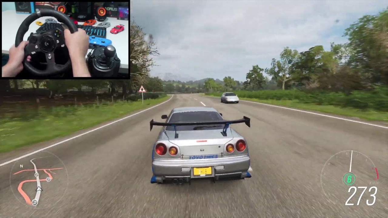 Nissan Skyline GT-R R34 – Forza Horizon 4 | Logitech G920 (Steering Wheel & Shifter) Gameplay