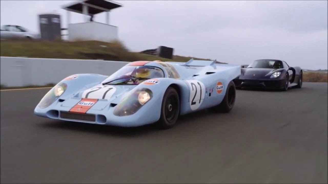 Porsche 918 Spyder & 1970 Porsche 917 On track