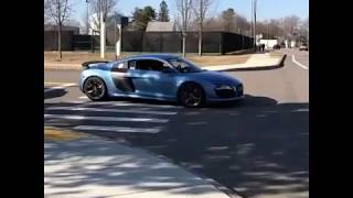 RWD Audi R8 GT With Loud Avior Performance Straight Pipes Acceleration