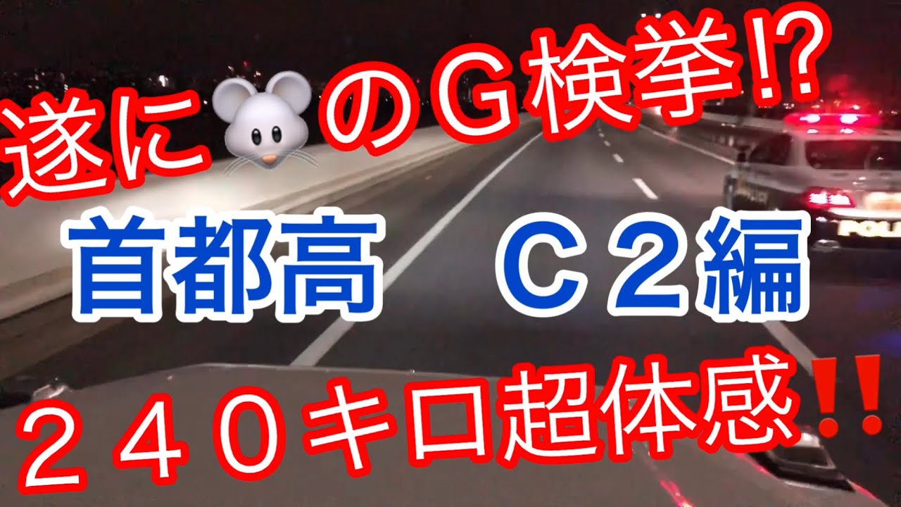 遂に🐭検挙！？🐭のRat's drives in tokyo by the new G !首都高C2編！