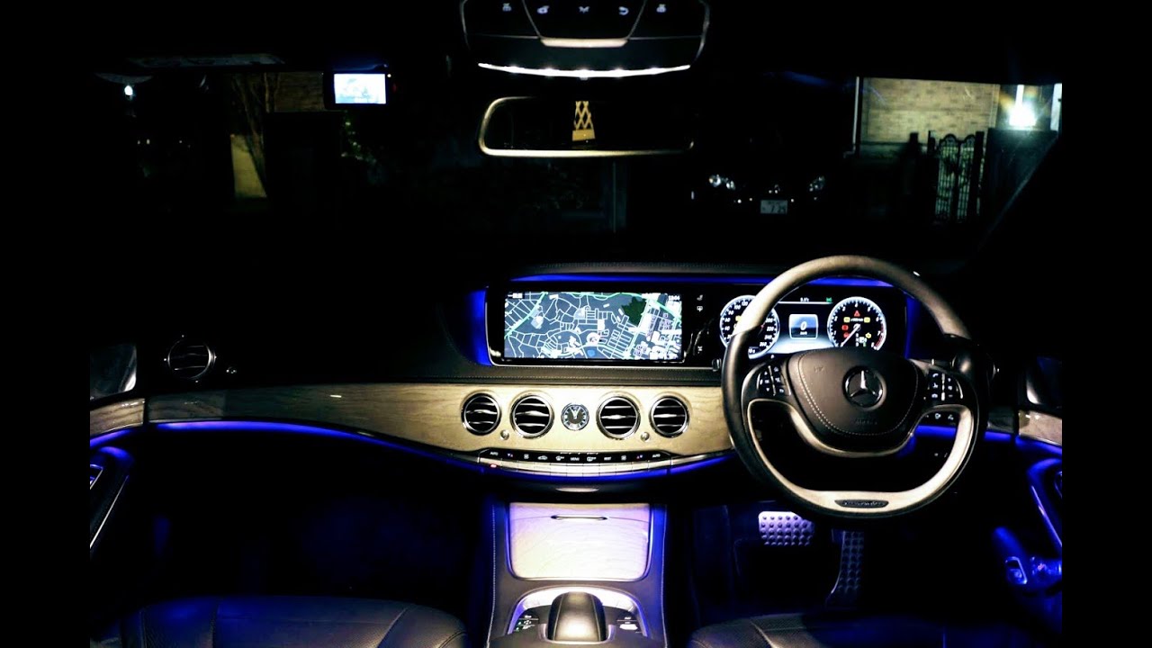 メルセデス・ベンツSクラスで夜のドライブ Mercedes Benz W222 [4K]