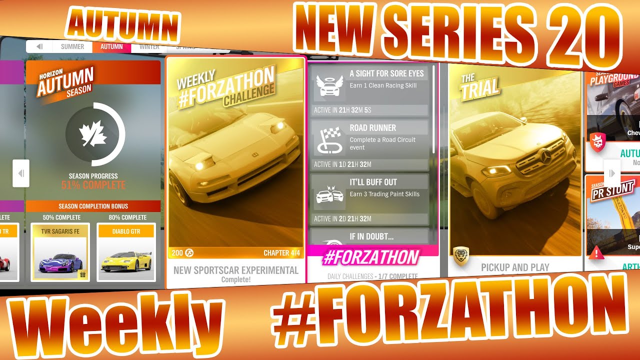 SERIES 20 | HOW TO COMPLETE “NEW SPORTSCAR EXPERIMENTAL” weekly #FORZATHON | Honda NSX-R | Horizon 4