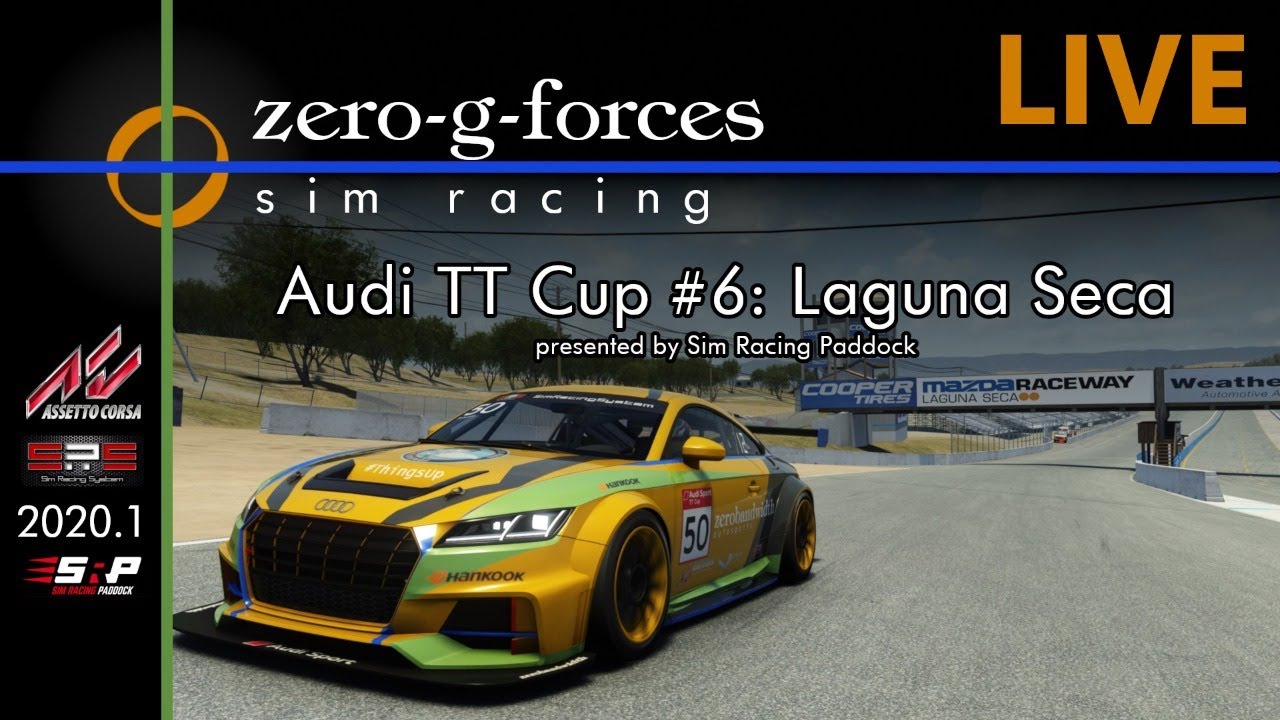 SRS AC 2020.1: Audi TT Cup #6 at Laguna Seca