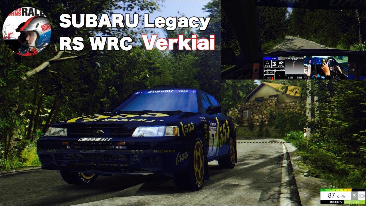 SUBARU Legacy RS WRC  Verkiai Richard Burns Rally (Reshade,Tracks,Mod)Onboard Thrustmaster T300RS