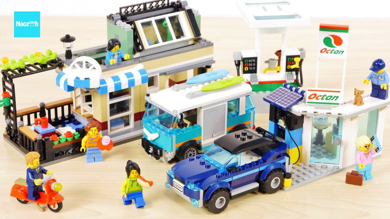 レゴ シティ  ガソリンスタンドと街のカフェ  キャンピングカー SUV 60257   31065 ／ LEGO CITY Service Station City Café Speed Build