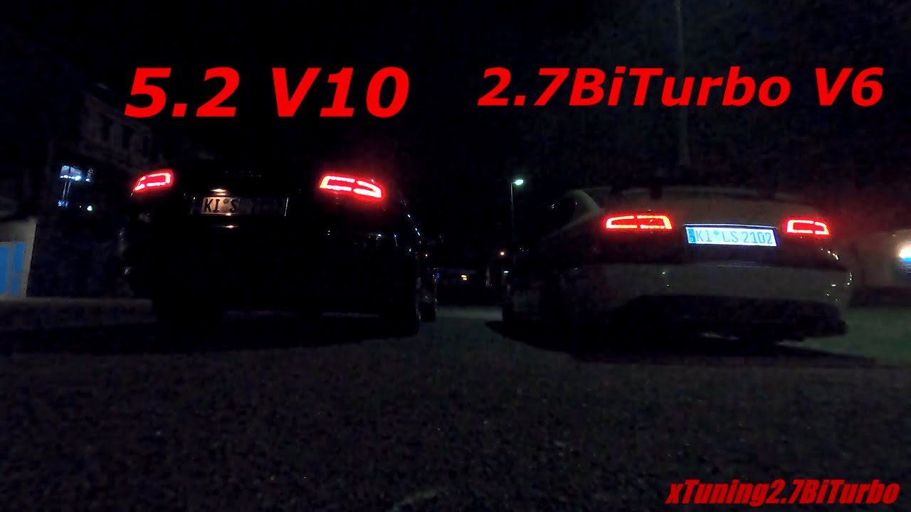 Sound Battle | Audi S8 5.2 V10 vs VW Passat 2.7 BiTurbo V6 Part1
