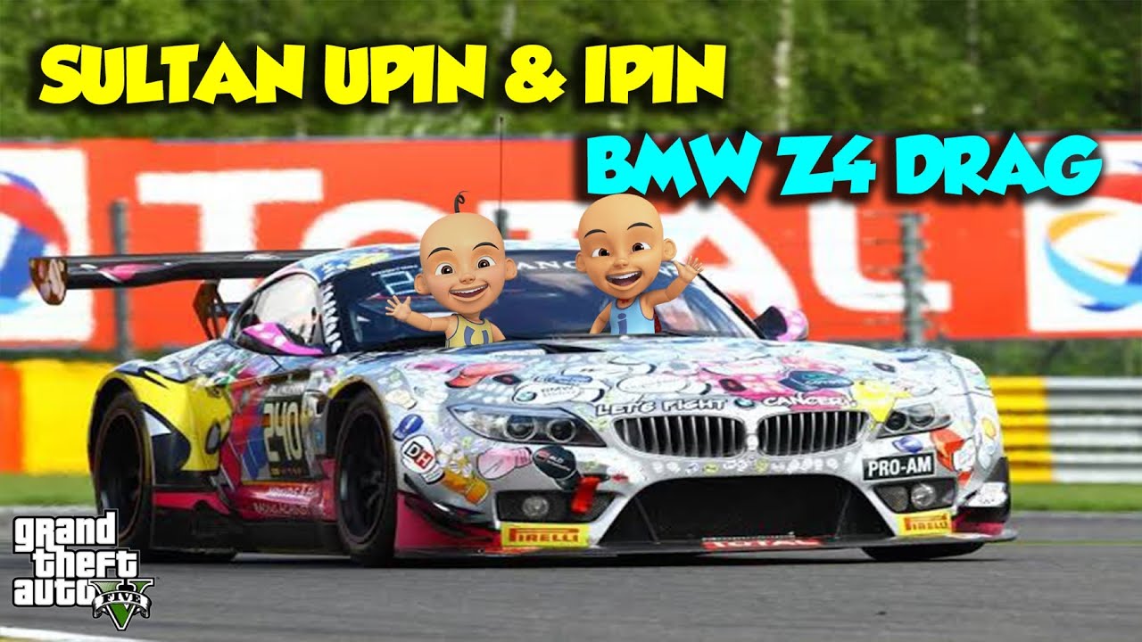 Sultan Upin punya mobil balap baru BMW Z4, Ipin Senang – GTA V Upin Ipin Episode Terbaru 384