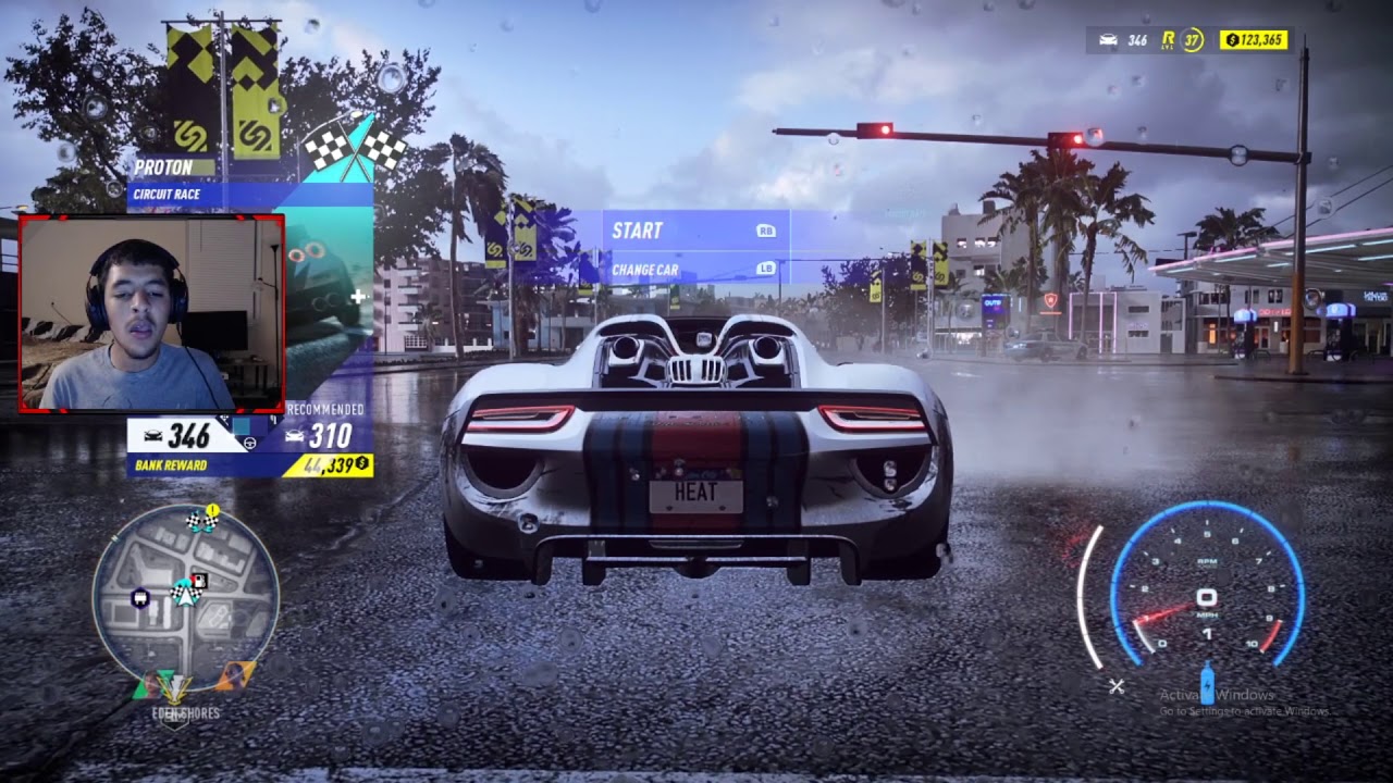 Testing out the Porsche 918 spyder Need for Speed Heat
