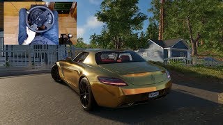 The Crew 2 – MERCEDES-BENZ SLS AMG – Test Drive with THRUSTMASTER TX + TH8A – 1080p60FPS