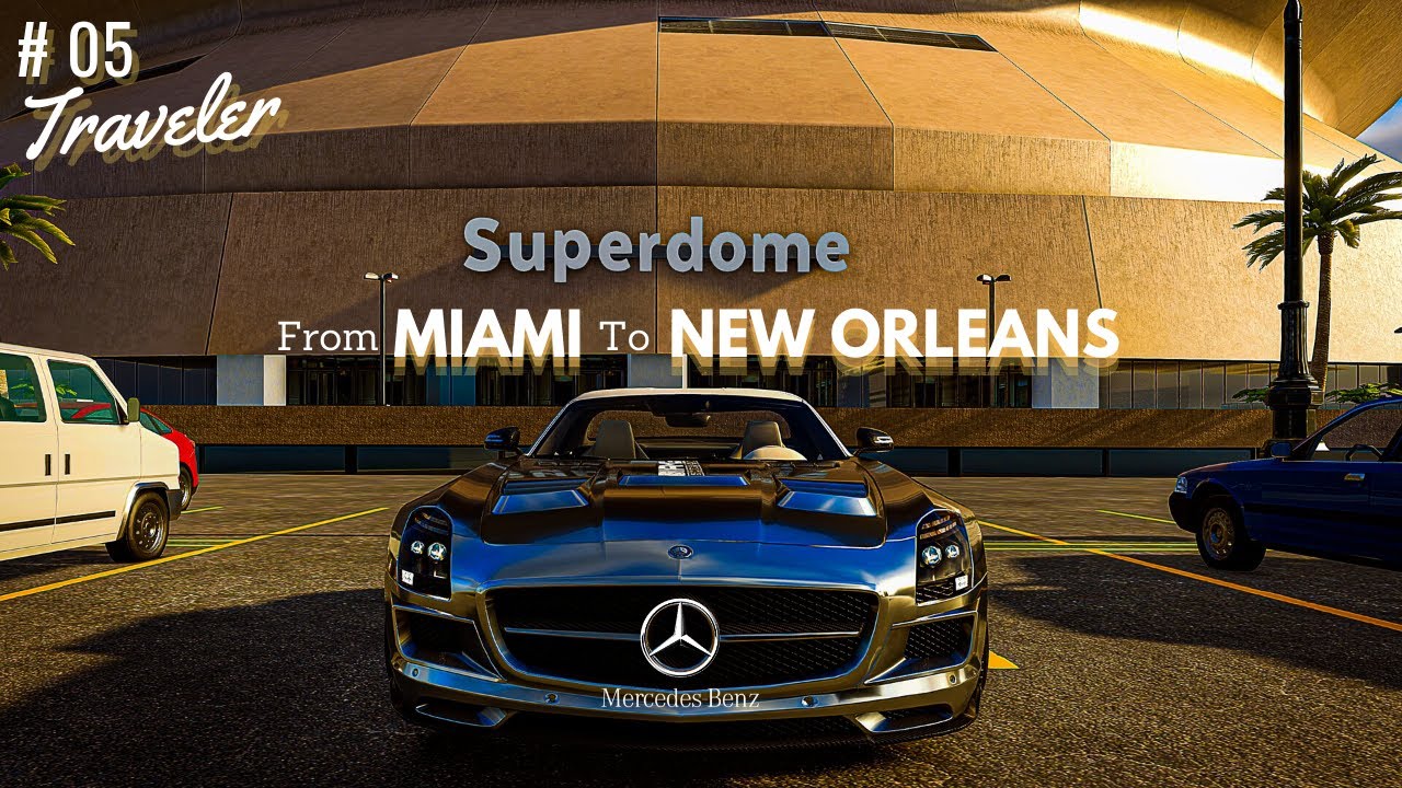 The Crew 2 – Mercedes Benz SLS AMG l From MIAMI to NEW ORLEANS A travel journal