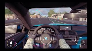 The crew 2 driving BMW M4 around the map