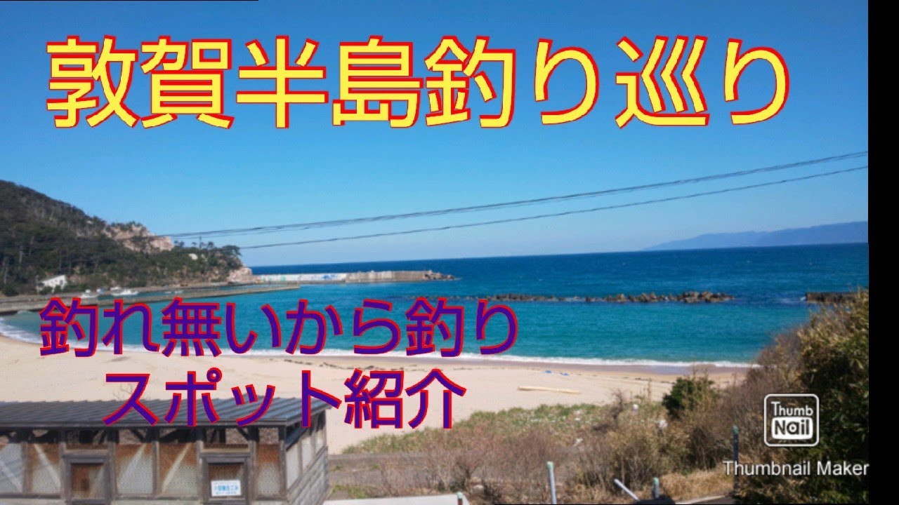 【エブリイワゴン 】敦賀半島で釣れるまで、釣りスポット紹介