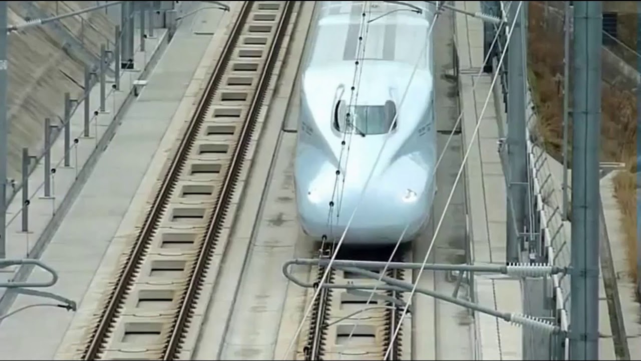 新幹線試乗車二日目大牟田を走る