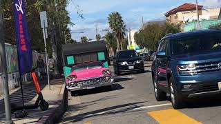 車 クラッシックカー 旧車 ベニスビーチ  アボットキニー サンタモニカ アメリカ ロサンゼルス  恋人 おにあい ラブラブ 幸せ 素敵なカップル