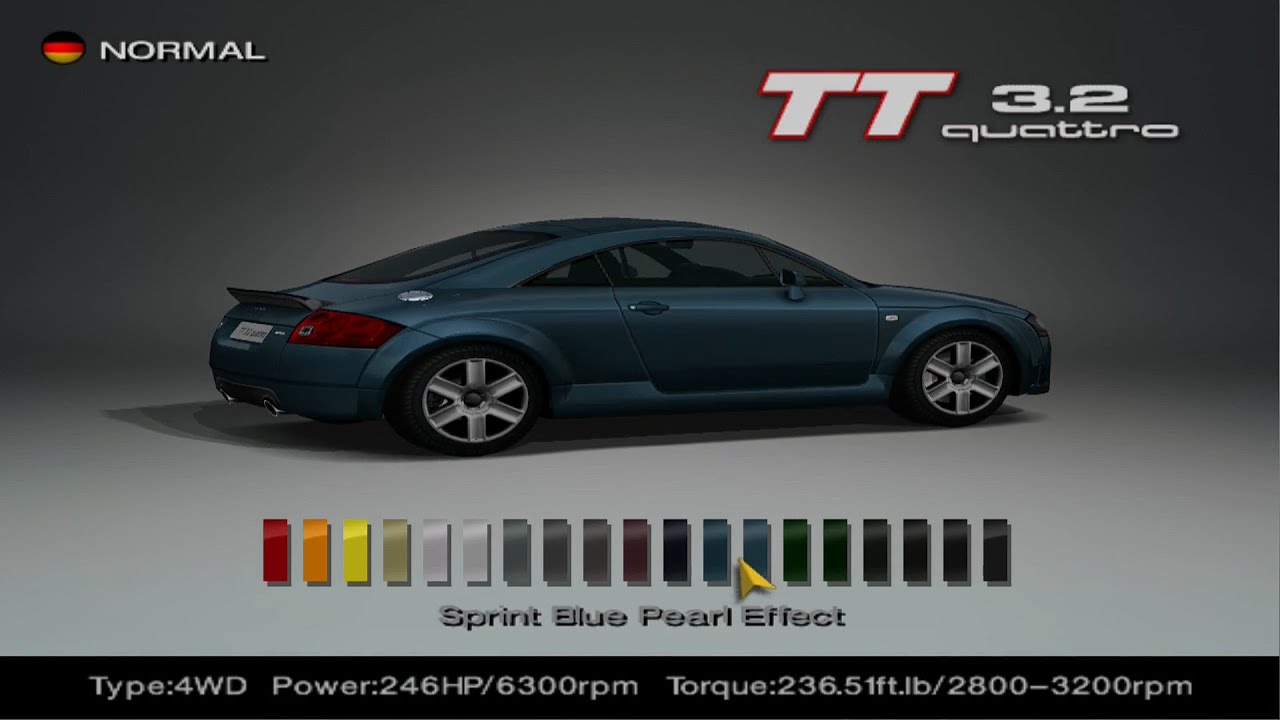 (#1) Gran Turismo 4 Audi TT Coupe 3.2 Quattro 03 [1080p]