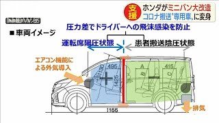 ホンダがミニバン大改造　コロナ搬送“専用車”に(20/04/15)