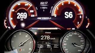 2018 Audi S8 Plus vs. BMW M760Li – Acceleration Sound 0-100, 0-300 km/h