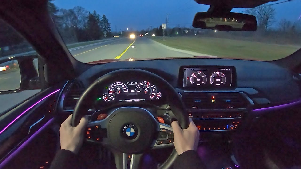 2020 BMW X4 M – POV Night Drive (Binaural Audio)