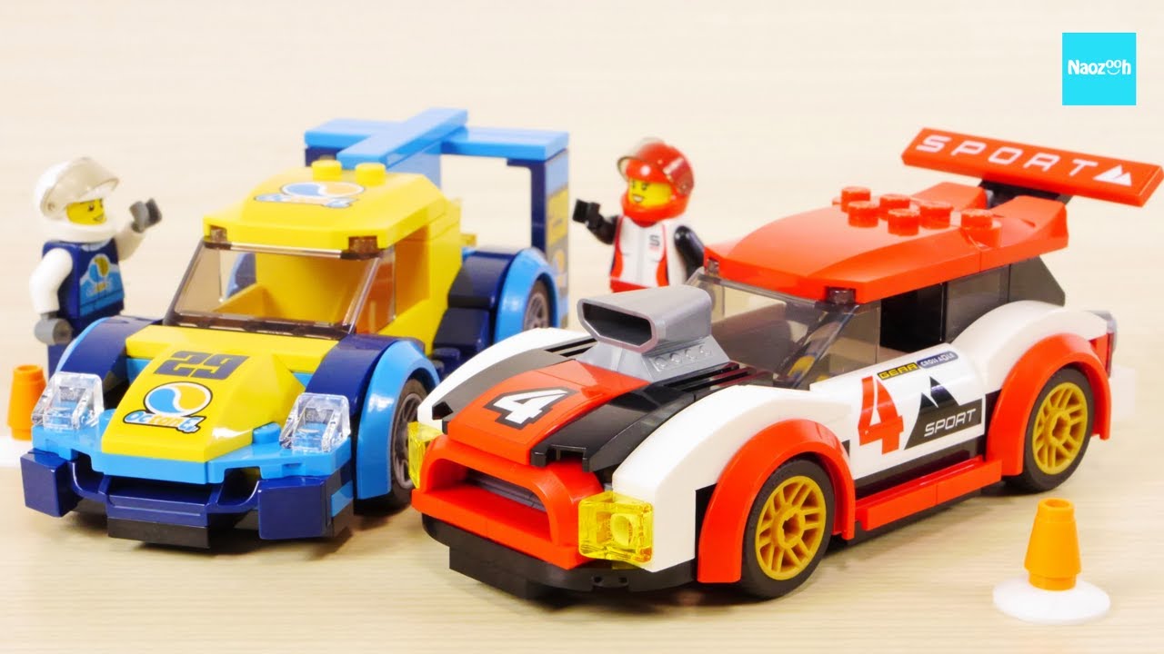レゴ シティ レーシングカー 60256 ハイブリッドカー ガソリン車 ／ LEGO City Racing Cars Speed Build & Review