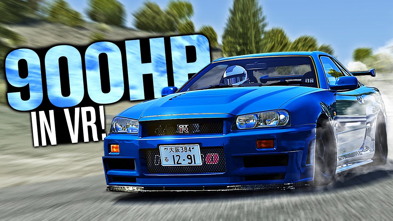 900HP Nissan Skyline GTR R34 IN VR! – LA Canyons Assetto Corsa Mod