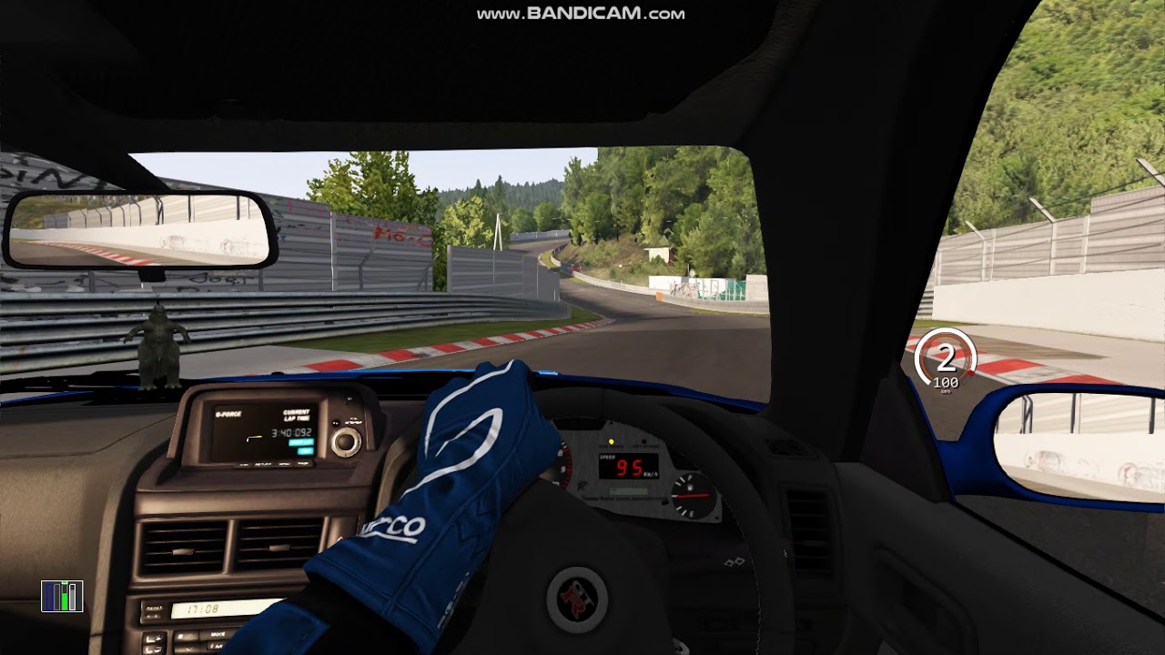 Assetto Corsa Nissan GT-R R34 (Maximov v-spec) Nürnbergring Aggresive lap! TCS OFF + Stabilty C. OFF