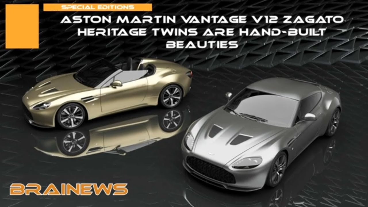 Aston Martin Vantage V12 Zagato Heritage Twins Are Hand Built Beauties